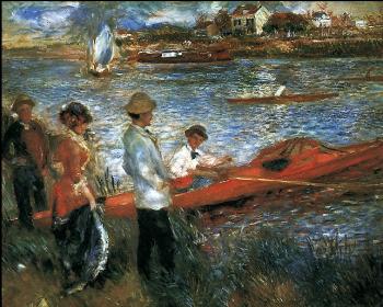 Pierre Auguste Renoir : Photo of painting Oarsemen at Chatou